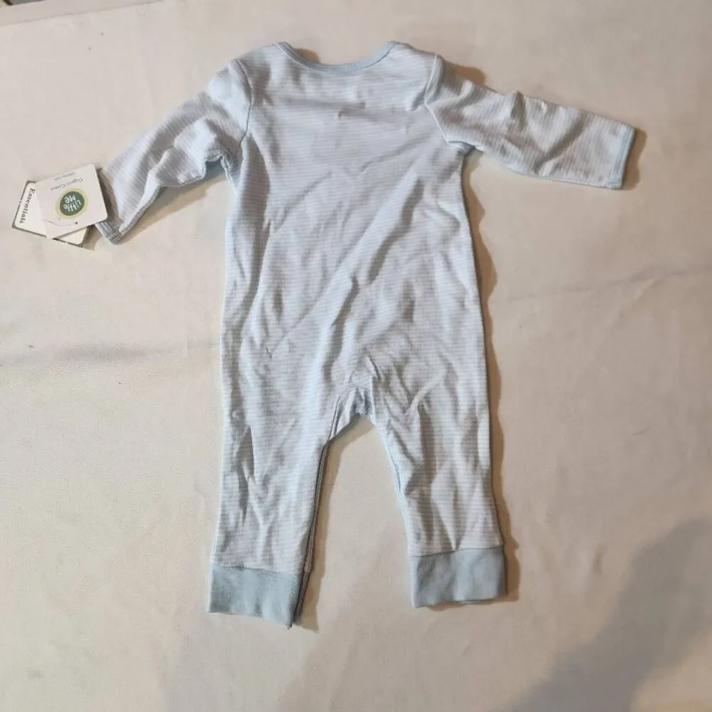 Little‎ Me Blue Striped Puppy One Piece Size 6M